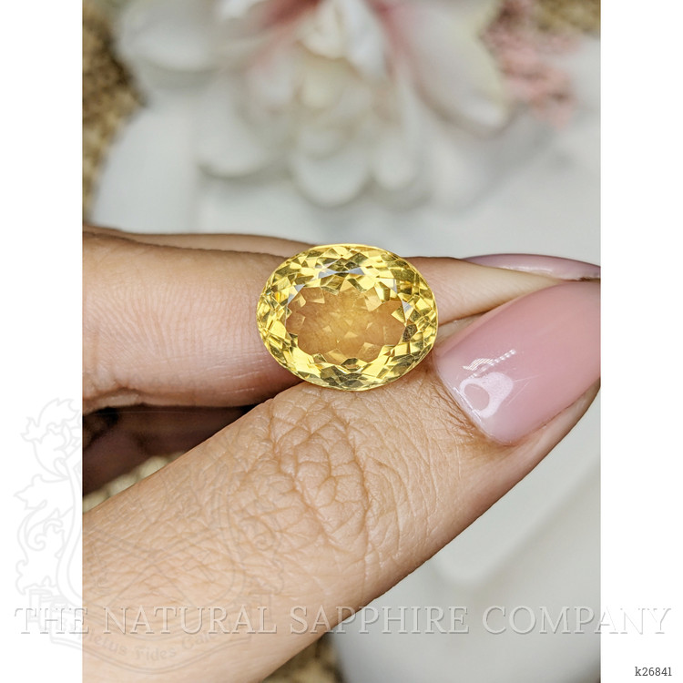 8.83 Ct. Yellow Citrine from Ceylon (Sri Lanka)