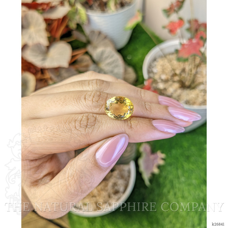 8.83 Ct. Yellow Citrine from Ceylon (Sri Lanka)