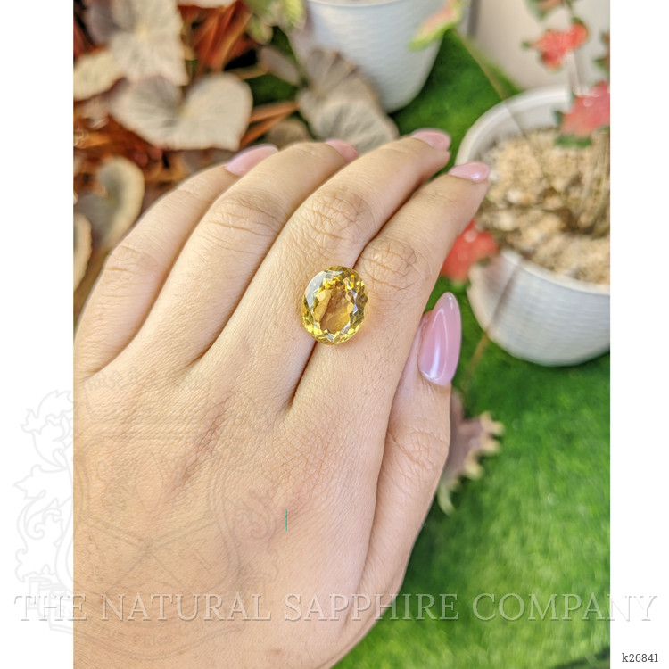 8.83 Ct. Yellow Citrine from Ceylon (Sri Lanka)
