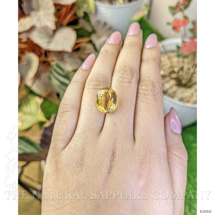 8.83 Ct. Yellow Citrine from Ceylon (Sri Lanka)