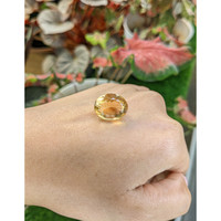 13.92 Ct. Yellow Citrine from Ceylon (Sri Lanka) Life Style