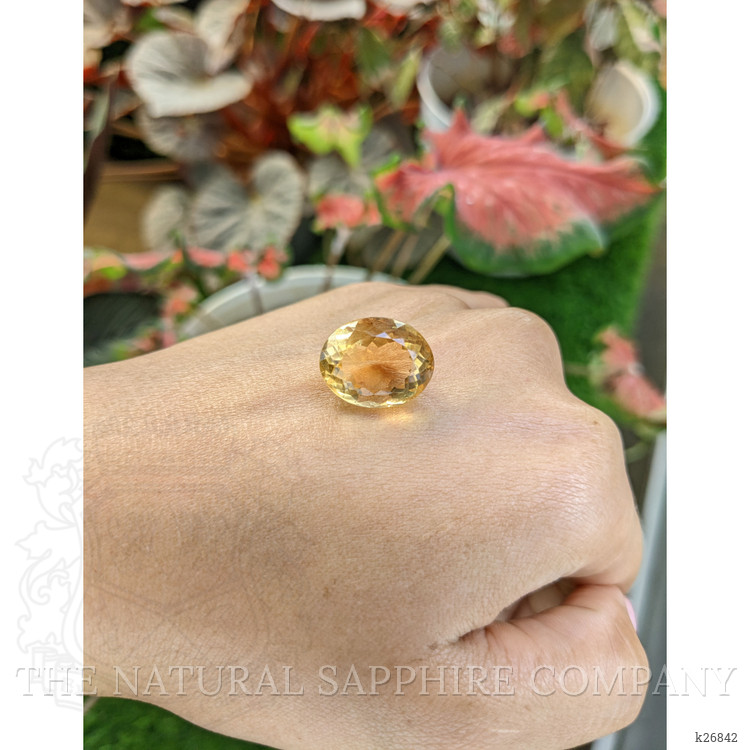 13.92 Ct. Yellow Citrine from Ceylon (Sri Lanka)