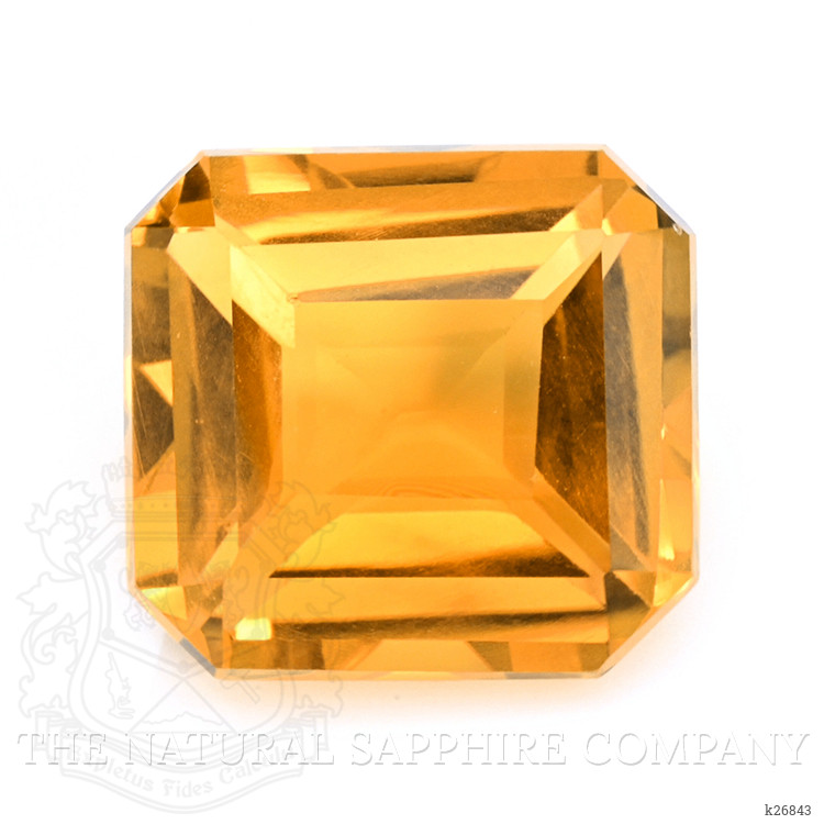 8.57 Ct. Yellowish Orange Citrine from Ceylon (Sri Lanka)