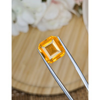 8.57 Ct. Yellowish Orange Citrine from Ceylon (Sri Lanka) Life Style