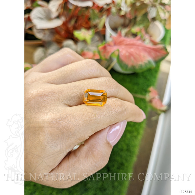 7.11 Ct. Orangish Yellow Citrine from Ceylon (Sri Lanka)