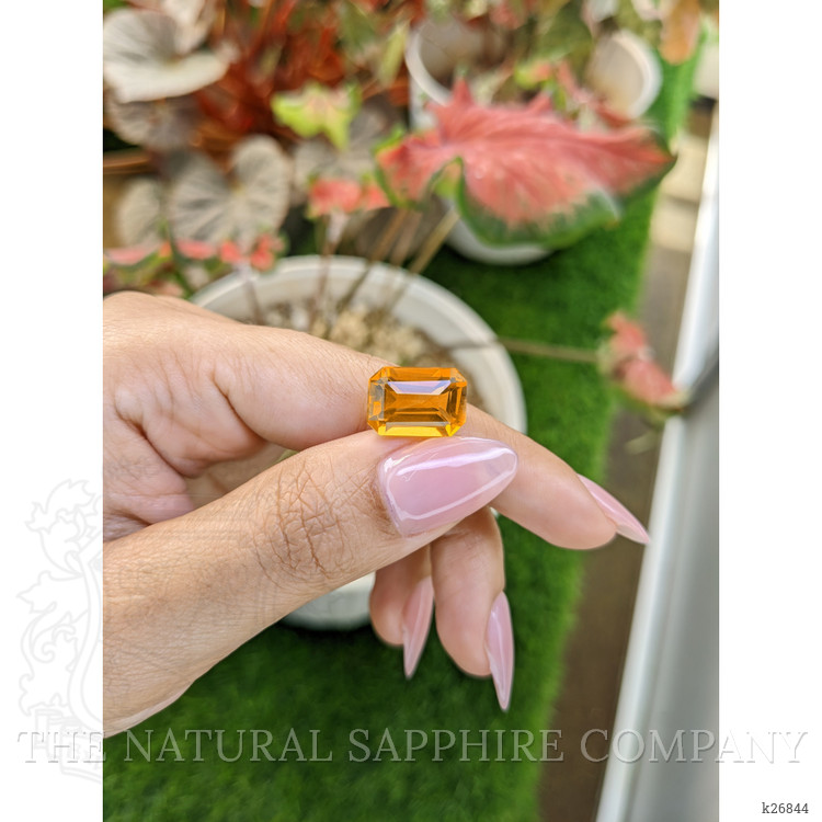 7.11 Ct. Orangish Yellow Citrine from Ceylon (Sri Lanka)