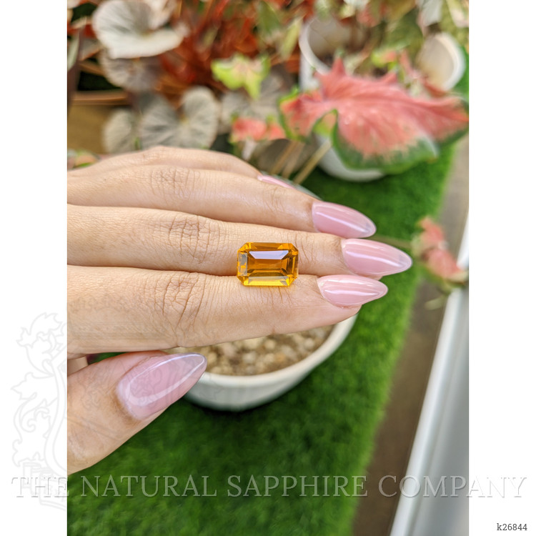7.11 Ct. Orangish Yellow Citrine from Ceylon (Sri Lanka)