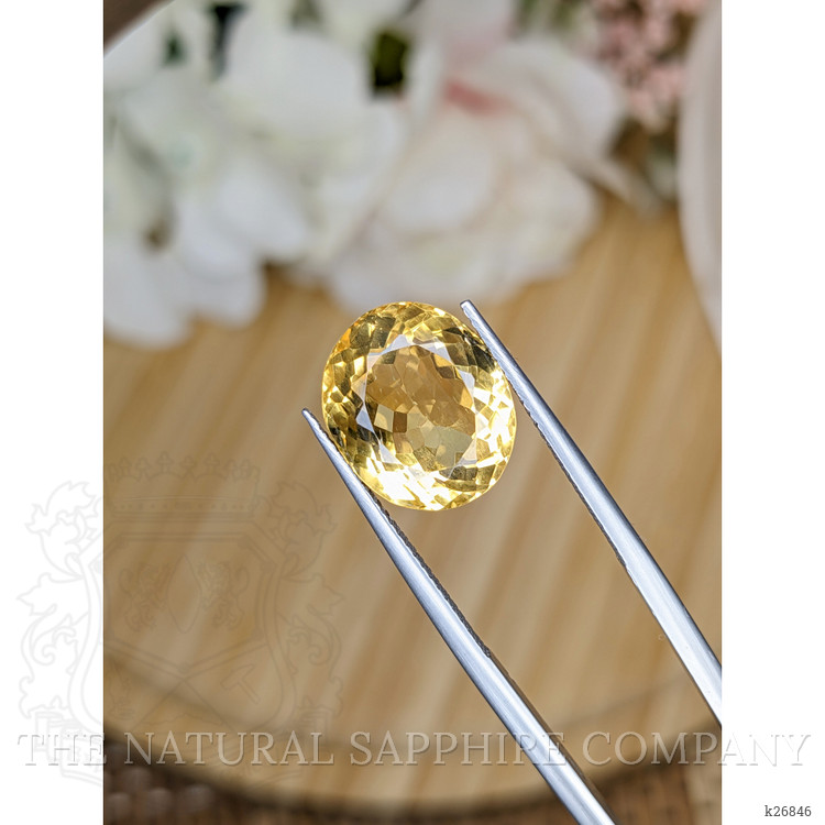 8.30 Ct. Yellow Citrine from Ceylon (Sri Lanka)