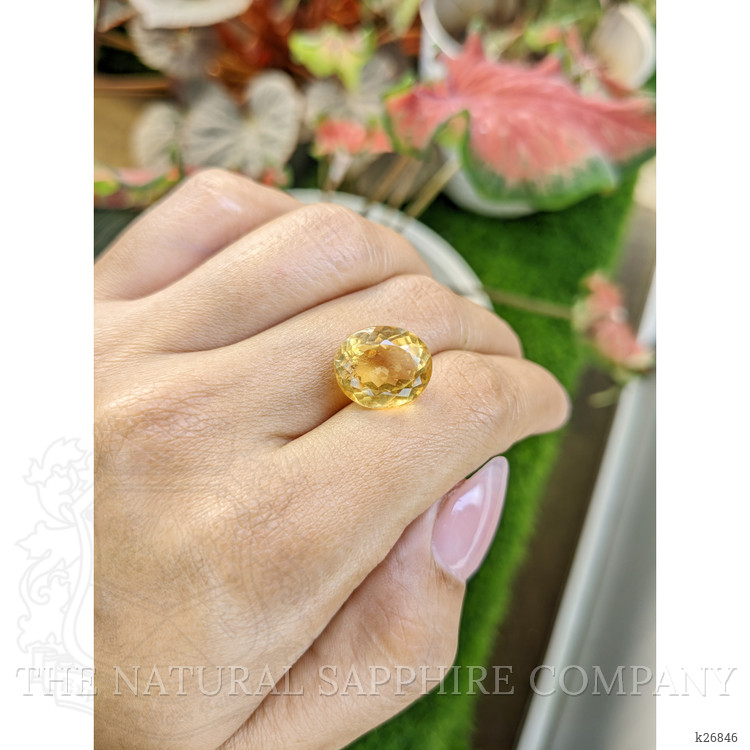8.30 Ct. Yellow Citrine from Ceylon (Sri Lanka)