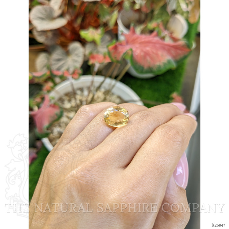 6.88 Ct. Yellow Citrine from Ceylon (Sri Lanka)