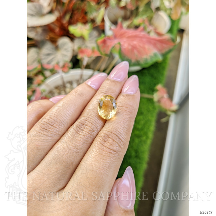 6.88 Ct. Yellow Citrine from Ceylon (Sri Lanka)