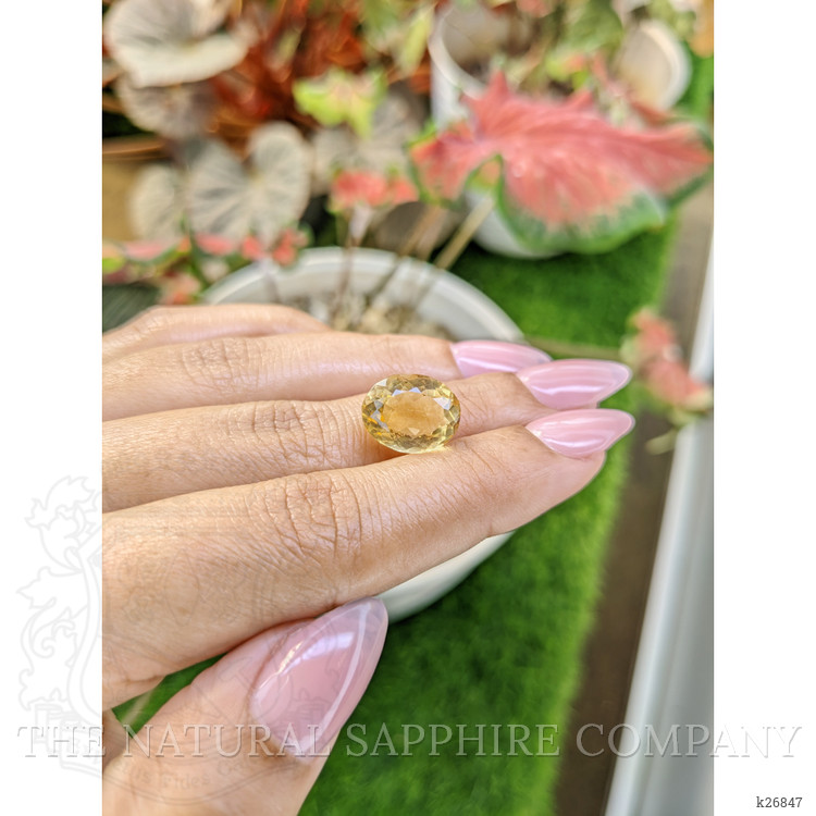 6.88 Ct. Yellow Citrine from Ceylon (Sri Lanka)