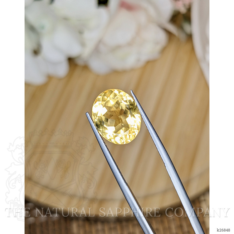 8.32 Ct. Yellow Citrine from Ceylon (Sri Lanka)