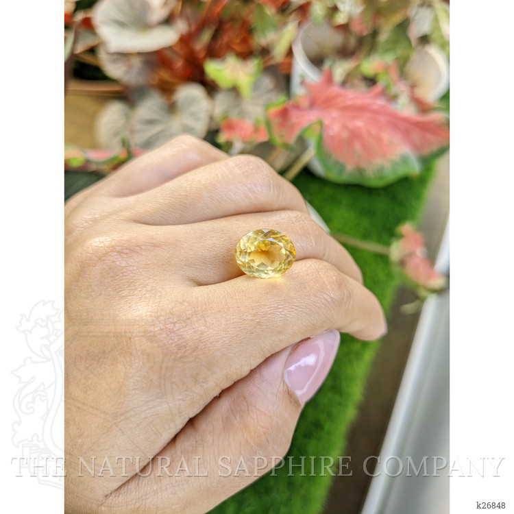 8.32 Ct. Yellow Citrine from Ceylon (Sri Lanka)