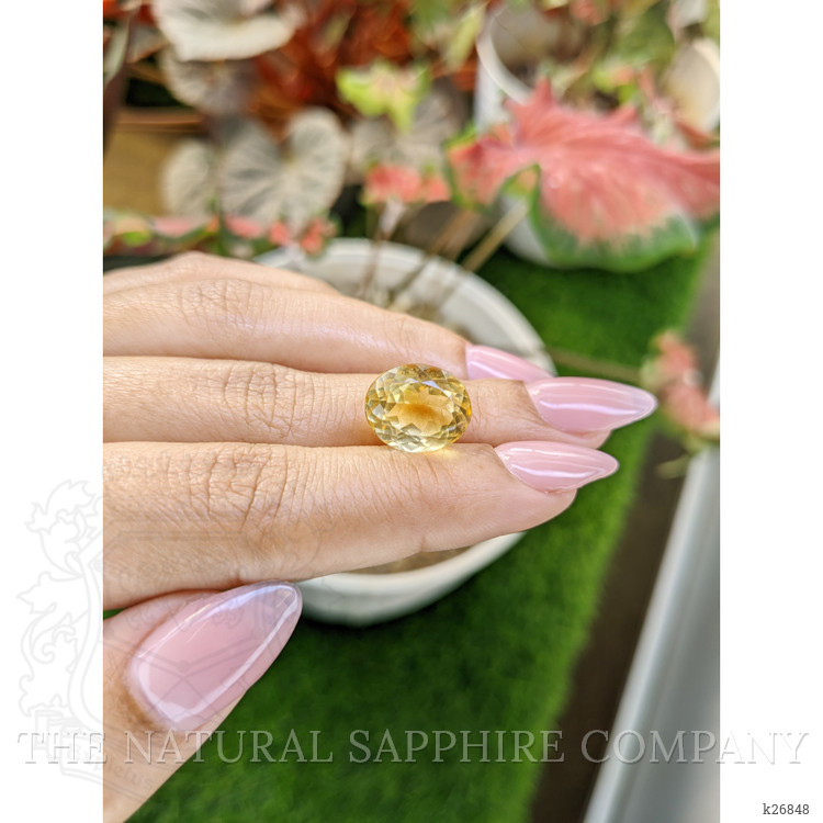 8.32 Ct. Yellow Citrine from Ceylon (Sri Lanka)