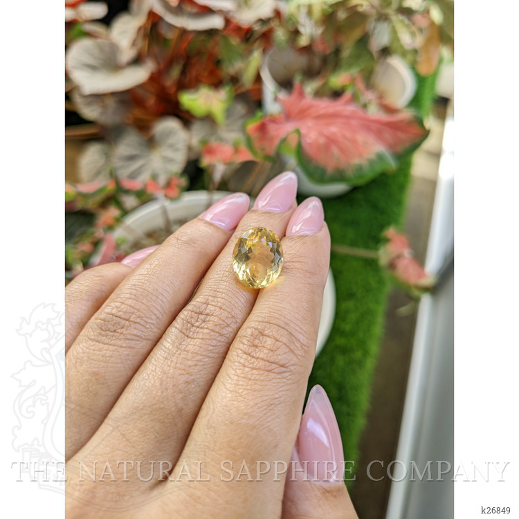 8.86 Ct. Yellow Citrine from Ceylon (Sri Lanka)