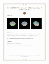 3.02 Ct. White Opal from Australia Appraisal