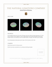 3.02 Ct. White Opal from Australia Appraisal