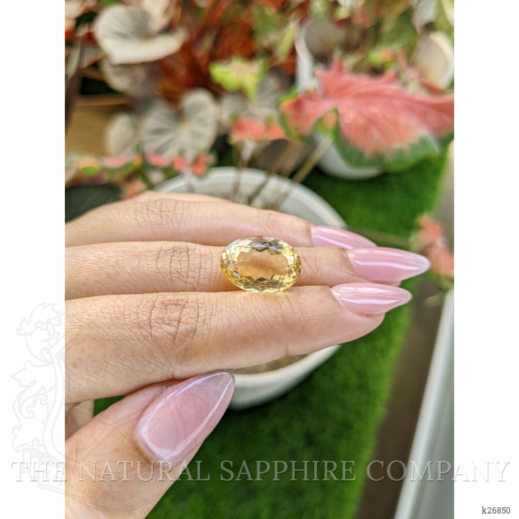 9.42 Ct. Yellow Citrine from Ceylon (Sri Lanka)