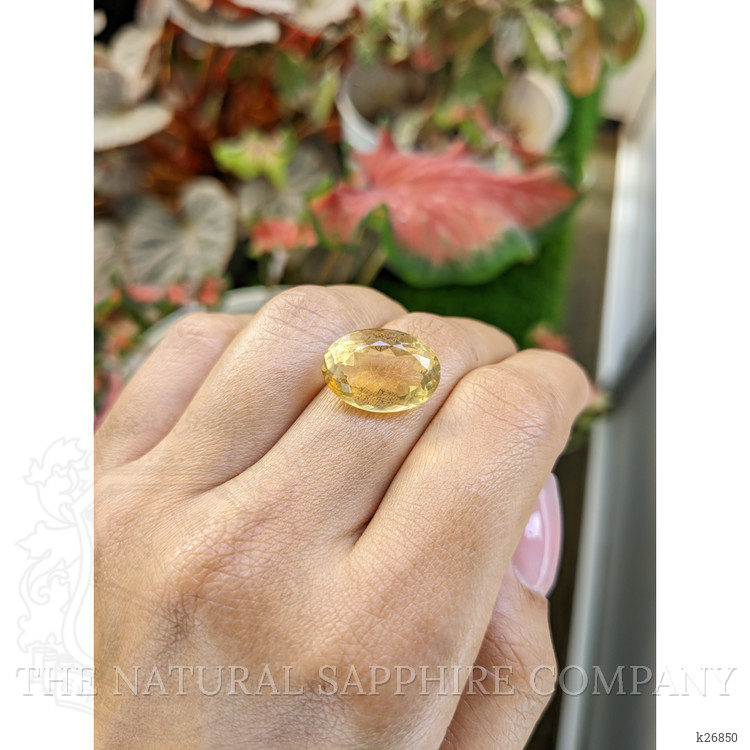 9.42 Ct. Yellow Citrine from Ceylon (Sri Lanka)