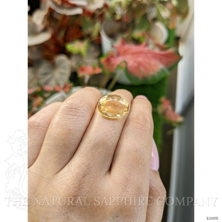 7.76 Ct. Yellow Citrine from Ceylon (Sri Lanka)