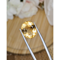 11.61 Ct. Yellow Citrine from Ceylon (Sri Lanka) Life Style