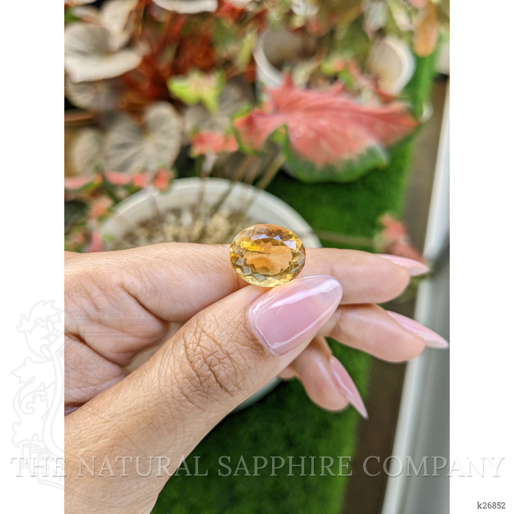 11.61 Ct. Yellow Citrine from Ceylon (Sri Lanka)