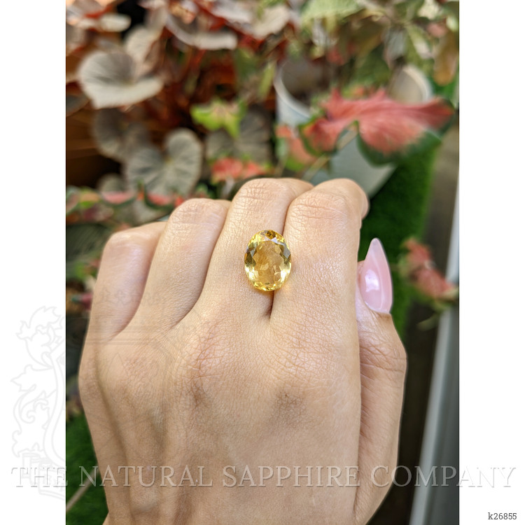 6.58 Ct. Yellow Citrine from Ceylon (Sri Lanka)