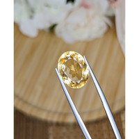 7.00 Ct. Yellow Citrine from Ceylon (Sri Lanka) Life Style