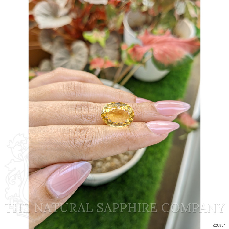 10.75 Ct. Yellow Citrine from Ceylon (Sri Lanka)