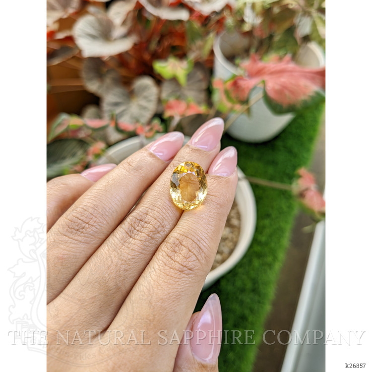 10.75 Ct. Yellow Citrine from Ceylon (Sri Lanka)