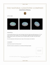 6.44 Ct. Multi Color White Opal (Light Opal) from Australia Appraisal