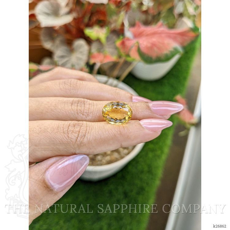 8.55 Ct. Yellow Citrine from Ceylon (Sri Lanka)