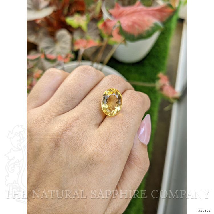 8.55 Ct. Yellow Citrine from Ceylon (Sri Lanka)