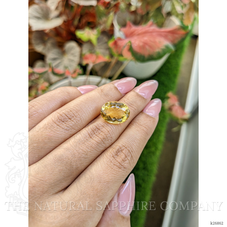 8.55 Ct. Yellow Citrine from Ceylon (Sri Lanka)