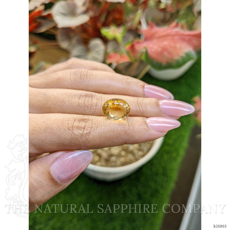 7.90 Ct. Yellow Citrine from Ceylon (Sri Lanka)