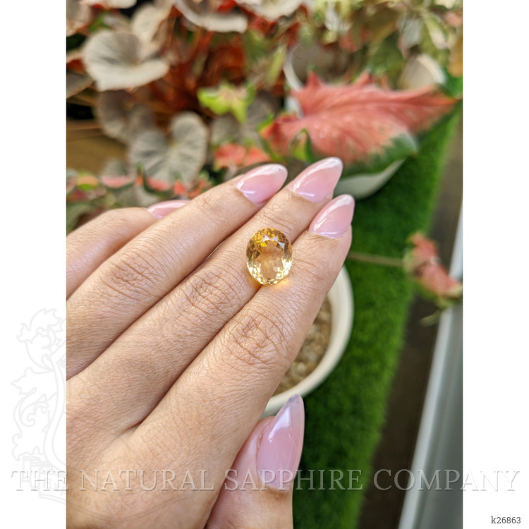 7.90 Ct. Yellow Citrine from Ceylon (Sri Lanka)