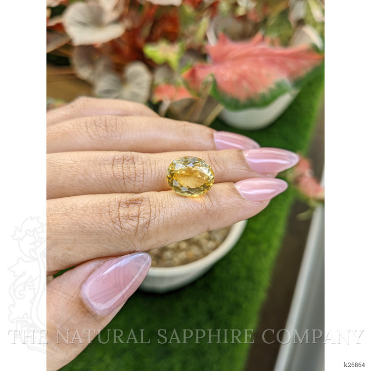 8.86 Ct. Yellow Citrine from Ceylon (Sri Lanka)