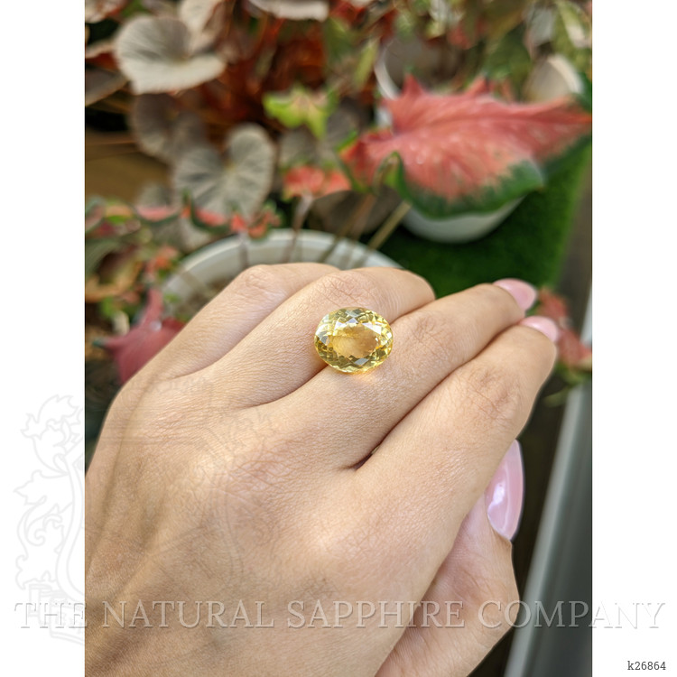 8.86 Ct. Yellow Citrine from Ceylon (Sri Lanka)