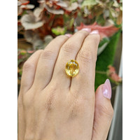 7.21 Ct. Yellow Citrine from Ceylon (Sri Lanka) Life Style
