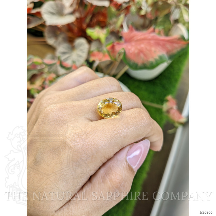 8.52 Ct. Yellow Citrine from Ceylon (Sri Lanka)