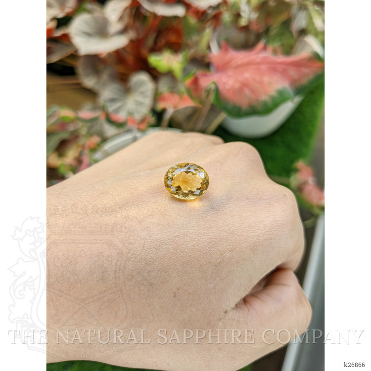 8.52 Ct. Yellow Citrine from Ceylon (Sri Lanka)