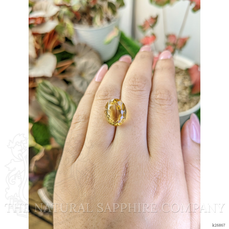 9.55 Ct. Yellow Citrine from Ceylon (Sri Lanka)