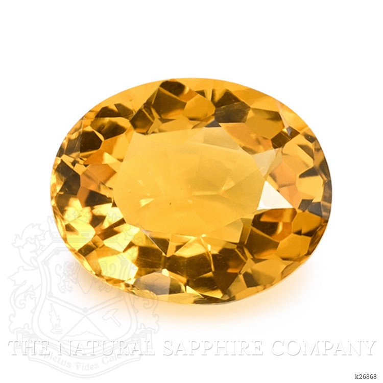 8.99 Ct. Orangish Yellow Citrine from Ceylon (Sri Lanka)