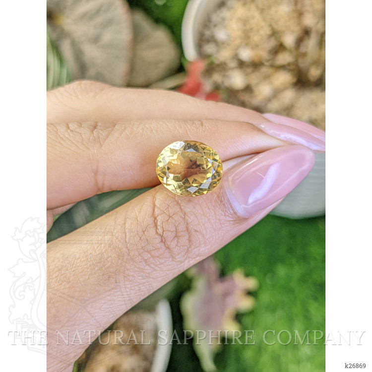 8.05 Ct. Yellow Citrine from Ceylon (Sri Lanka)
