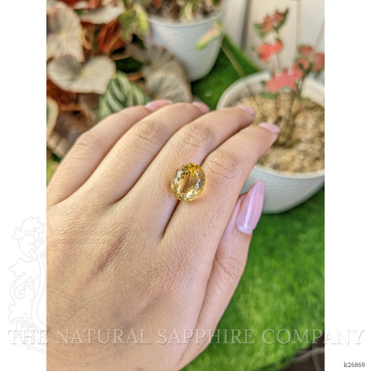 8.05 Ct. Yellow Citrine from Ceylon (Sri Lanka)