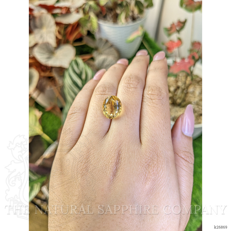 8.05 Ct. Yellow Citrine from Ceylon (Sri Lanka)