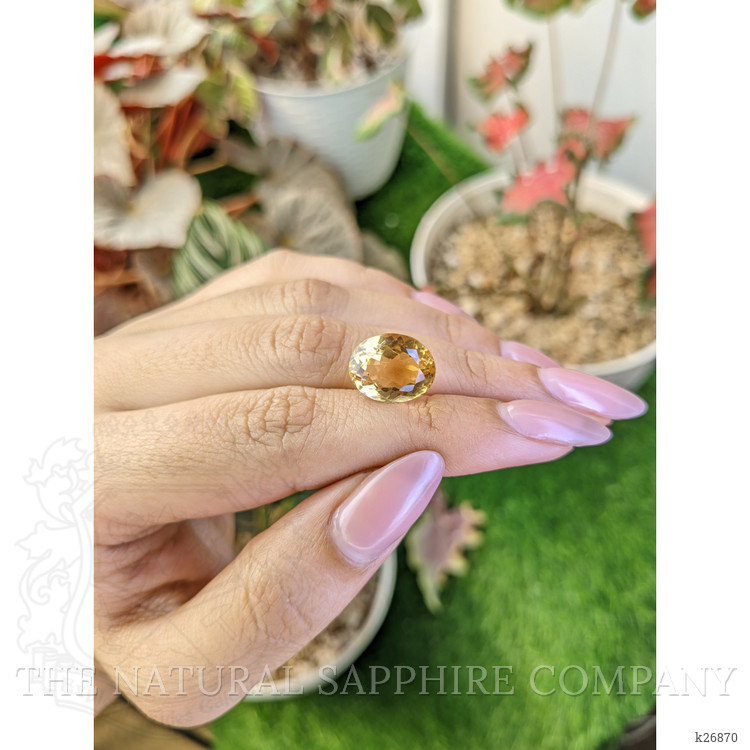 7.19 Ct. Yellow Citrine from Ceylon (Sri Lanka)