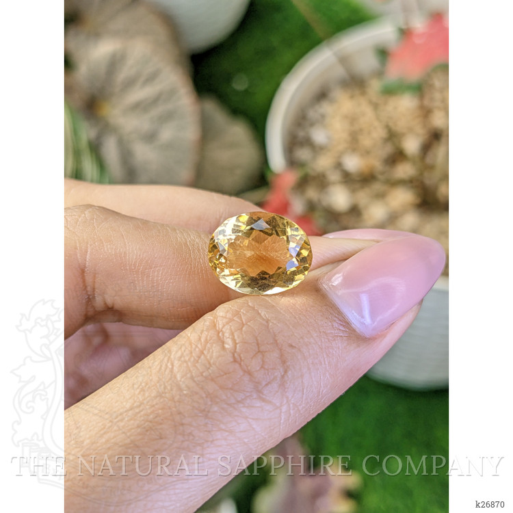 7.19 Ct. Yellow Citrine from Ceylon (Sri Lanka)