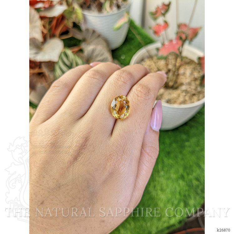 7.19 Ct. Yellow Citrine from Ceylon (Sri Lanka)